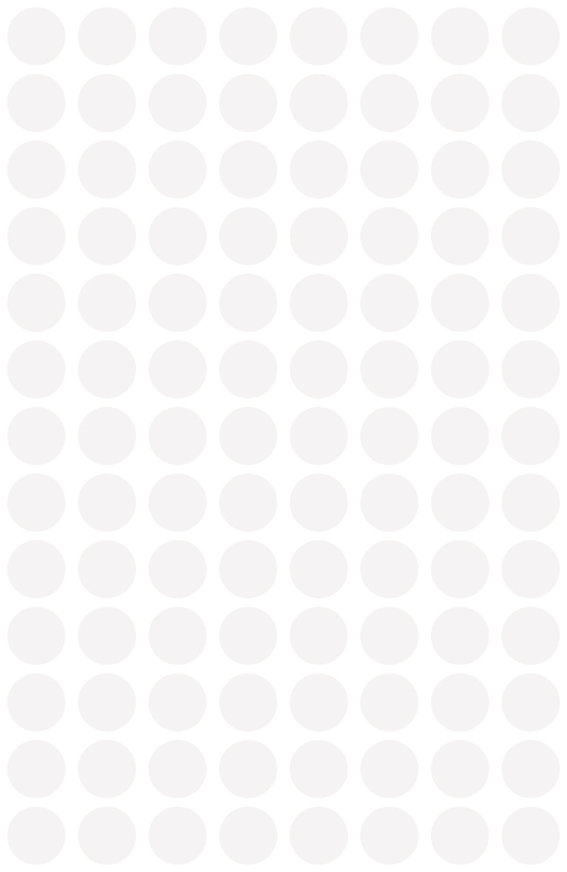 Avery Zweckform 3175 Markierungspunkte, Ø 8 mm, 4, Bogen/416 Etiketten, weiß