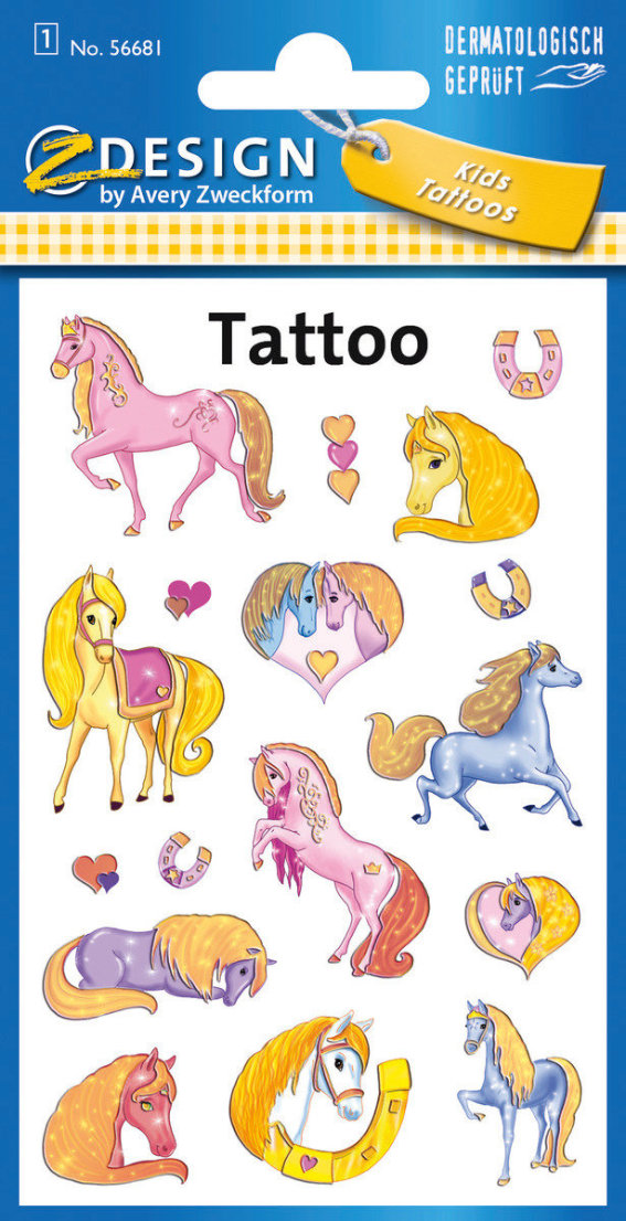 Z-Design 56681, Kinder Tattoos, Pferde, 1, Bogen/17 Tattoo