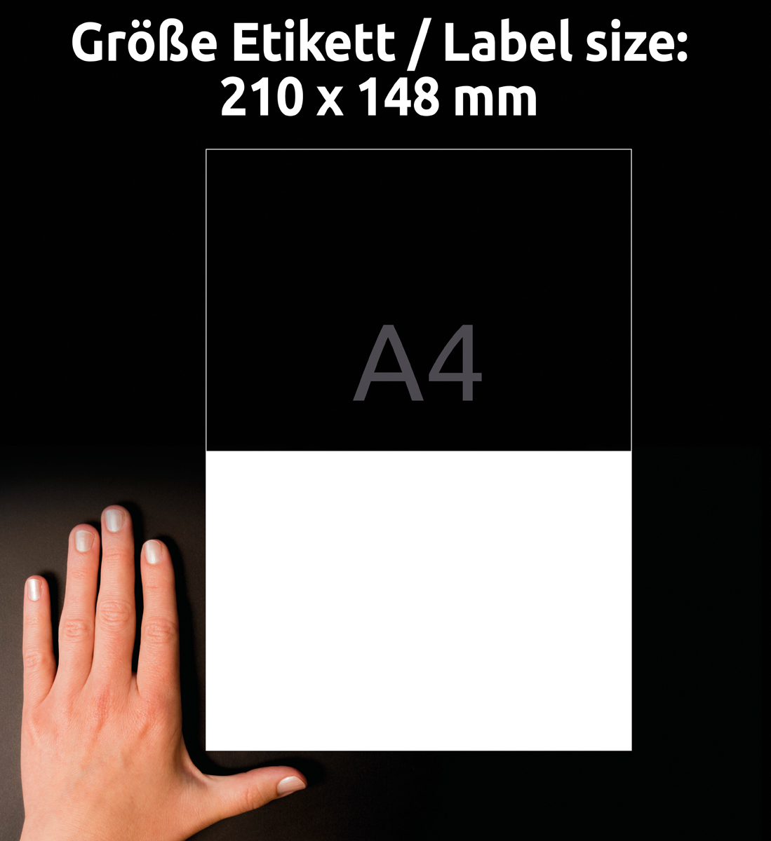 Avery Zweckform LR3655-10 Recycling, Universal-Etiketten, 210 x 148 mm, 10 Blatt/20