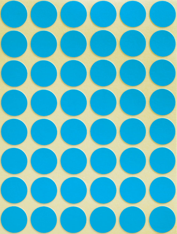 Avery Zweckform 3375 Markierungspunkte, Ø 18 mm,, 22 Bogen/1.056 Etiketten, blau