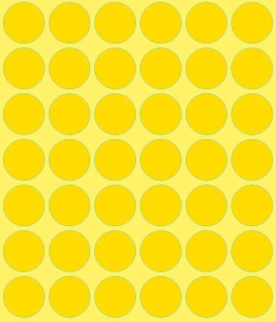 Avery Zweckform 3377 Markierungspunkte, Ø 18 mm,, 22 Bogen/1.056 Etiketten, gelb